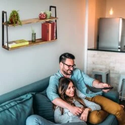 Étagère Suspendue à 2 Niveaux -VIDAXL || BeCo || Emma Soldes 004a07bd2b6c468faddfc0c7b4431f68