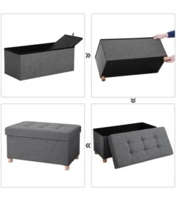 Banc De Rangement Pliable Avec Couvercle 12 Banc De Rangement Pliable Avec Couvercle -VIDAXL || BeCo || Emma Soldes 0341c545de3449428691d8d105f0d2d2