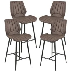 Set De 4 Tabourets De Bar Östersund -VIDAXL || BeCo || Emma Soldes 0676cb50b5ad4abda0550d6ca04f263e