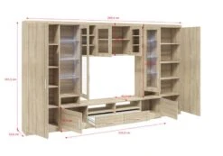 FURNIX Meuble Mural PALLOMA -VIDAXL || BeCo || Emma Soldes 07ec75a8a2f6468a9162310bcd87d225