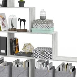 Étagère Escalier Asym Blanc -VIDAXL || BeCo || Emma Soldes 0e89d9e424194e54b2dede8d68db1c92