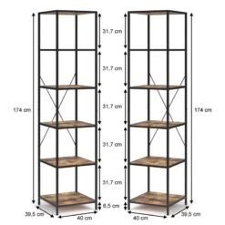 Étagère Fyrk Bois Antique Lot De 2 -VIDAXL || BeCo || Emma Soldes 0e99a20a39c04973a77e3a7e0432cc85
