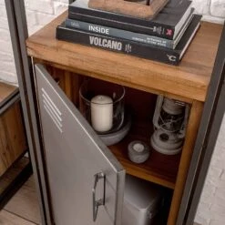 Étagère MANCHESTER 2 Rangements 1 Porte -VIDAXL || BeCo || Emma Soldes 1000008845 200430 15154900012 DETAILS P000000001000008845