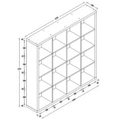 Étagère Shelfy II -VIDAXL || BeCo || Emma Soldes 1000173850 191106 15233200024 SKETCH DETAILS P000000001000173850 sketch