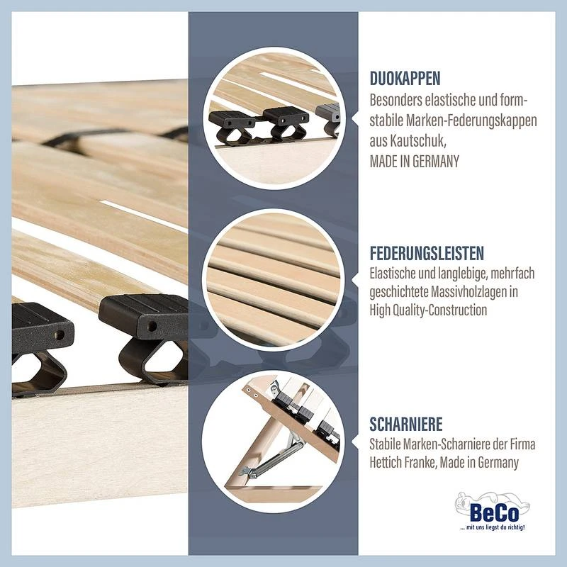 BeCo Sommier à Lattes Easy Star (réglable) 8 BeCo Sommier à Lattes Easy Star (réglable) – Image 6