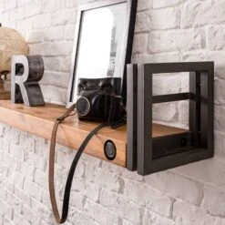 Étagère Murale MANCHESTER Avec Barres -VIDAXL || BeCo || Emma Soldes 1000176685 200430 15155100015 DETAILS P000000001000176685