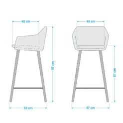 Chaise De Bar Beebe 27 Chaise De Bar Beebe -VIDAXL || BeCo || Emma Soldes 1000210862 200814 11090400010 SKETCH DETAILS P000000001000210862 sketch