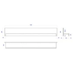 Tablette Murale Buzan -VIDAXL || BeCo || Emma Soldes 1000223906 210202 14162000001 SKETCH DETAILS P000000001000223906 sketch