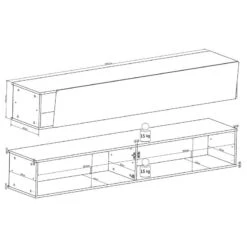 Ensemble Meubles TV Reedley (4 éléments) -VIDAXL || BeCo || Emma Soldes 1000224469 200902 06402800040 SKETCH DETAILS P000000001000224469 sketch