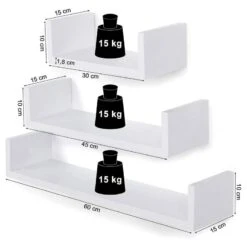 Tablettes Murales Victorville (lot De 3) 23 Tablettes Murales Victorville (lot De 3) -VIDAXL || BeCo || Emma Soldes 1000226203 200922 17385500110 SKETCH DETAILS P000000001000226203 sketch