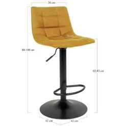 Chaises De Bar Bazian (lot De 2) -VIDAXL || BeCo || Emma Soldes 1000254099 210317 15102200055 SKETCH DETAILS P000000001000254099 sketch