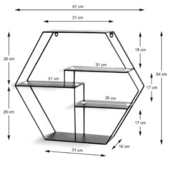 Étagère Murale Keila -VIDAXL || BeCo || Emma Soldes 1000267361 210518 16033100008 SKETCH DETAILS P000000001000267361 sketch