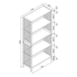 Étagère Welford -VIDAXL || BeCo || Emma Soldes 1000283952 220401 500 SKETCH DETAILS P000000001000283952 sketch