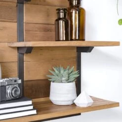 Étagère Murale TAMATI Avec 4 Tablettes -VIDAXL || BeCo || Emma Soldes 1000291187 230607 040 DETAILS P000000001000291187