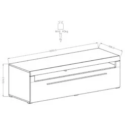 Ensemble Meubles TV Tyfta II (4 élém.) -VIDAXL || BeCo || Emma Soldes 1000327456 220125 134134000501 SKETCH DETAILS P000000001000327456 sketch