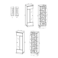 Ensemble Meubles TV Bylas (4 éléments) -VIDAXL || BeCo || Emma Soldes 1000340457 220322 503 SKETCH DETAILS P000000001000340457 sketch