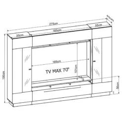 Ensemble Meubles TV Bylas (4 éléments) -VIDAXL || BeCo || Emma Soldes 1000340457 220608 500 SKETCH DETAILS P000000001000340457 sketch
