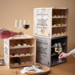 Range-bouteilles VINOTHEK -VIDAXL || BeCo || Emma Soldes 1000343938 220406 020 MOOD DETAILS P000000001000343938 mood