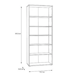 Étagères De Bureau Wisla -VIDAXL || BeCo || Emma Soldes 1000348131 220505 500 SKETCH DETAILS P000000001000348131 sketch