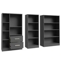 Étagères Wardell (3 éléments) -VIDAXL || BeCo || Emma Soldes 1000348170 220505 031 DETAILS P000000001000348170