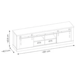 Ensemble Meubles TV Shutter V (3 élém.) -VIDAXL || BeCo || Emma Soldes 1000348732 220505 501 SKETCH DETAILS P000000001000348732 sketch