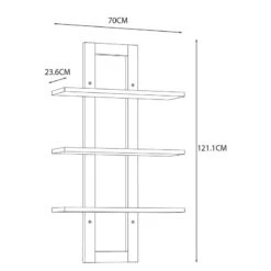 Étagère Murale Thurles -VIDAXL || BeCo || Emma Soldes 1000364875 220722 500 SKETCH DETAILS P000000001000364875 sketch