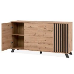 Buffet 3 Portes Et 4 Tiroirs - L160 Cm -VIDAXL || BeCo || Emma Soldes 1000373924 230215 031 DETAILS P000000001000373924