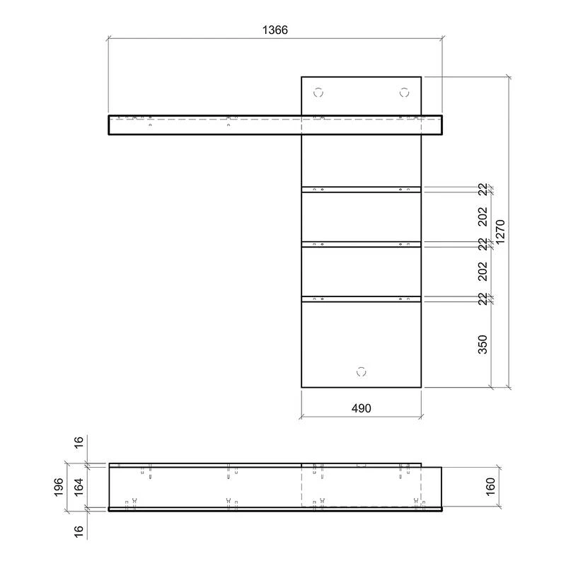 Ensemble Meubles TV Hillbrook - 2 élém. 9 Ensemble Meubles TV Hillbrook - 2 élém. – Image 7