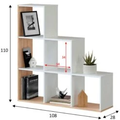 Étagère Bibliothèque Estela -VIDAXL || BeCo || Emma Soldes 105be2413f5547d9ae1ca811d43c737b