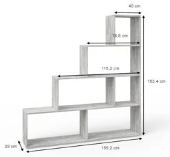 Étagère Escalier Asym Blanc -VIDAXL || BeCo || Emma Soldes 12cee9829de343608bb27d20b088cb04.cropped 4 30 994 916.processed