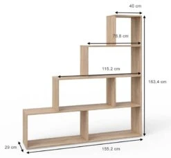 Étagère Escalier Asym Blanc -VIDAXL || BeCo || Emma Soldes 14729ca8d8a44babb270f9ae63461bbf.cropped 4 30 994 916.processed