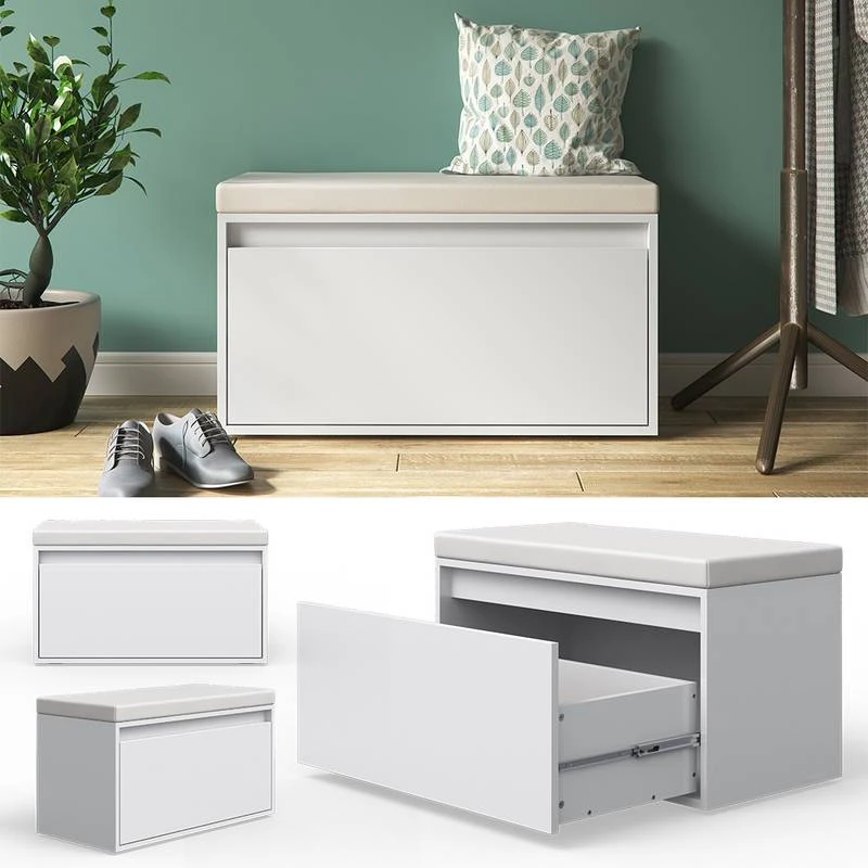 Banc à Chaussures Iker Blanc 6 Banc à Chaussures Iker Blanc – Image 4