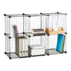 Système D'étagère 6 Compartiments Grille -VIDAXL || BeCo || Emma Soldes 1a6483118e6c49928a63ebc3fc725b61