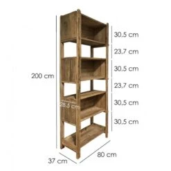 Etagère Bibliothèque 200cm 3 Niches -VIDAXL || BeCo || Emma Soldes 1a81f135e6f646668d8c7a3babcfc51f