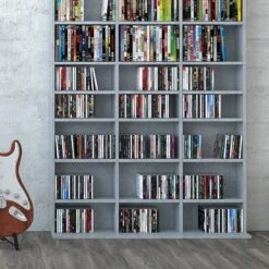 Étagère à CD Jukebox 178cm Blanc -VIDAXL || BeCo || Emma Soldes 1c7b2011ffc94fedad83472bbbb4b906