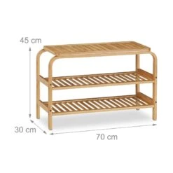Banc Chaussures Bambou -VIDAXL || BeCo || Emma Soldes 2609d26def6a406498057af61f9e6a00