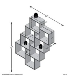 Etagère Murale 11 Compartiments Laurio -VIDAXL || BeCo || Emma Soldes 279e3ccbf9be40d8889bda5644890bfd
