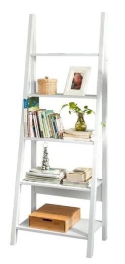 Bibliothèque Étagère échelle FRG61-W