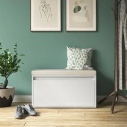 Banc à Chaussures Iker Blanc 10 Banc à Chaussures Iker Blanc -VIDAXL || BeCo || Emma Soldes 2d6b62efcfa34716ad8772964375cdb8