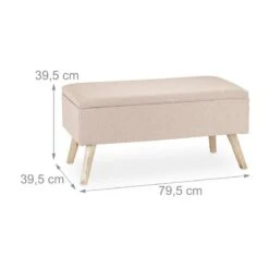 Banc Rembourré Avec Espace De Rangement -VIDAXL || BeCo || Emma Soldes 2eb7f28b92b143deab8a5fc642818d48