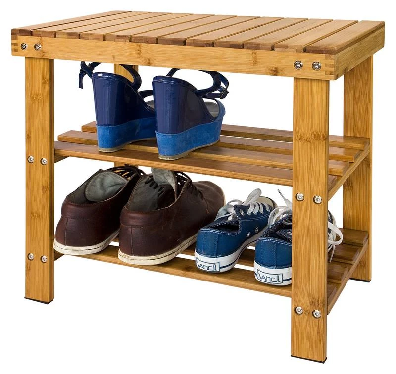 Banc Étagère à Chaussures FSR02-K-N 3 Banc Étagère à Chaussures FSR02-K-N