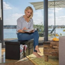 Banc De Rangement Tabouret Coffre -VIDAXL || BeCo || Emma Soldes 306503e624304412a2a67f171a0c9e11