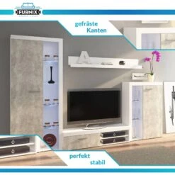 FURNIX Ensemble Meubles Rivay + LED 9 FURNIX Ensemble Meubles Rivay + LED -VIDAXL || BeCo || Emma Soldes 32b0269dc2304a5ba38a996313b05040