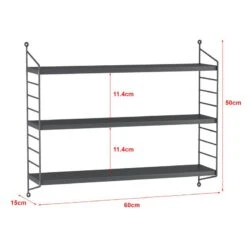 Étagère Murale Strängnäs à 3 Niveaux -VIDAXL || BeCo || Emma Soldes 33bf0875c7e84c4987e004e08aaa389f