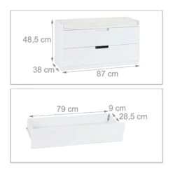 Banc-commode Rembourré Avec 2 Tiroirs 21 Banc-commode Rembourré Avec 2 Tiroirs -VIDAXL || BeCo || Emma Soldes 34b2245276954b78b556fbaad87ba55e