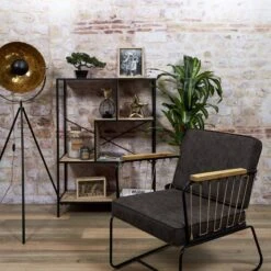 Etagère En Bois Et Métal Edison 80 X 30 -VIDAXL || BeCo || Emma Soldes 3bf7da68530d4bd8999de537e547712c