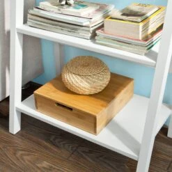 Bibliothèque Étagère échelle FRG61-W -VIDAXL || BeCo || Emma Soldes 3c4449b791a54fbba2bf021342b491e4