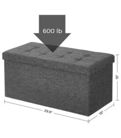 Coffre De Rangement Avec Couvercle L76cm -VIDAXL || BeCo || Emma Soldes 3fd1bd902a5448bcb72a674b5ef1761d