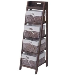 Étagère Goiana Style Shabby 4 Paniers