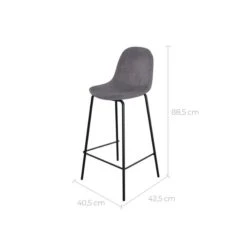 Tabouret De Bar Henrik 65cm (Lot De 2) -VIDAXL || BeCo || Emma Soldes 41ec2f9b965d489f83fd5c1e96691141